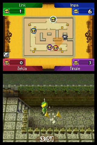 Illustration for article titled Behold, Spirit Tracks Multiplayer Screens